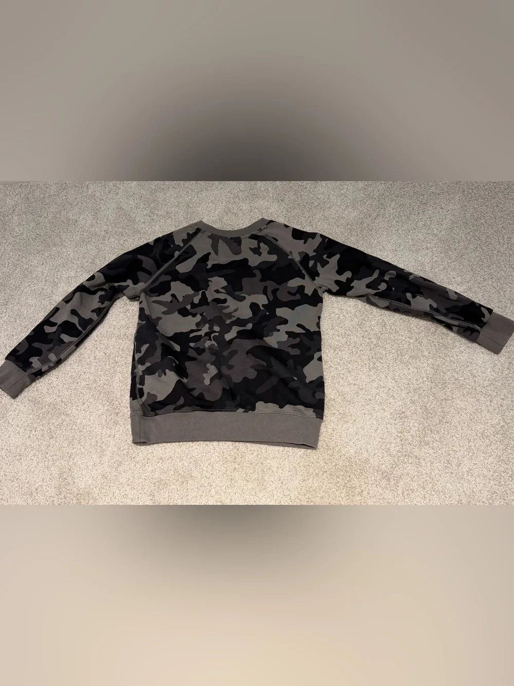 NWOT Polo Ralph Lauren boys knit gray camo sweatshirt size 7